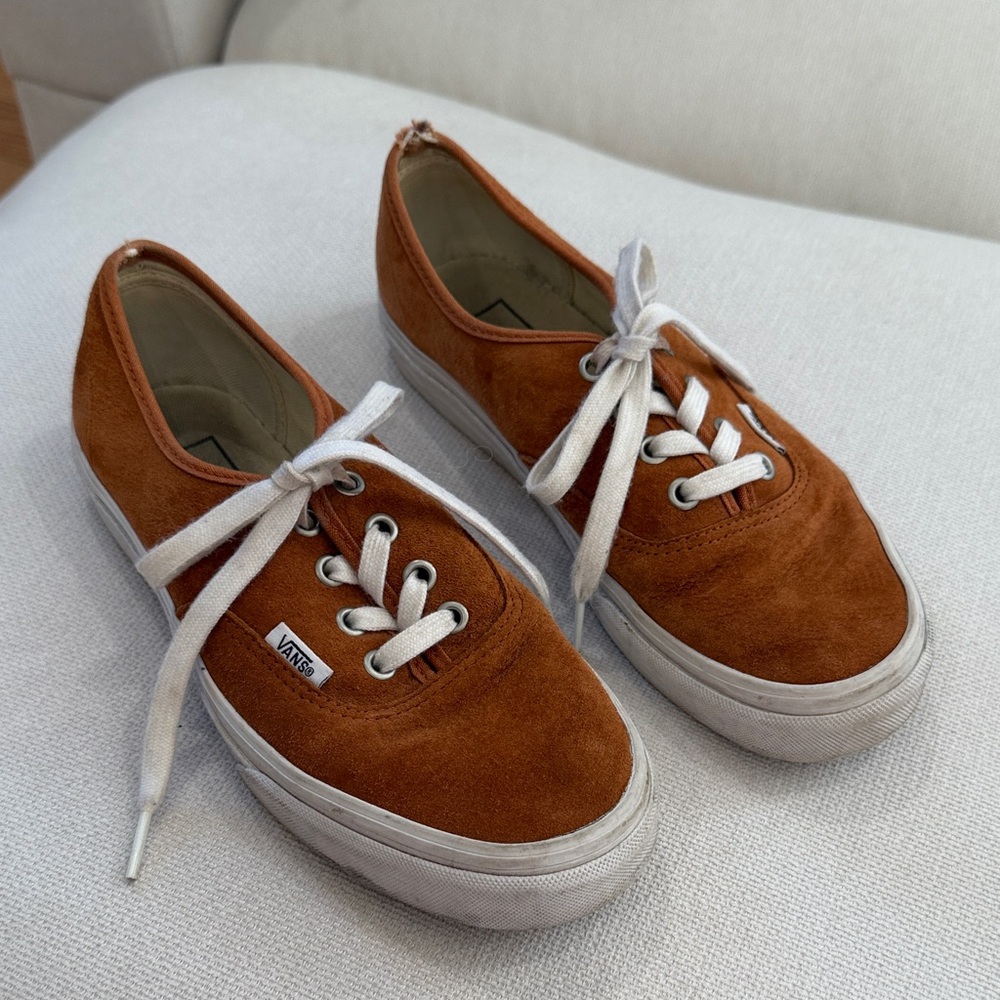 Vans Rust Brown Suede Sneakers